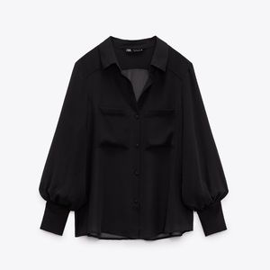 Zara semi transparent chemise